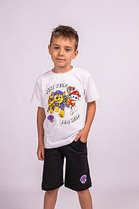Літній комплект для хлопчика футболка+шорти Щенячий патруль кулір