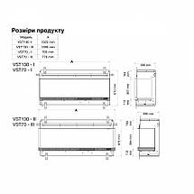 Підлоговий декоративний електрокамін з 5d ефектом Dimplex Opti-V Vista 70 III (тристоронній), фото 2