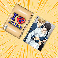 Блокнот Аніме А6 на пружині в клітинку Dakaretai Otoko 1-i ni Odosarete Imasu / Загроза для хлопця №1 48 арк. 002