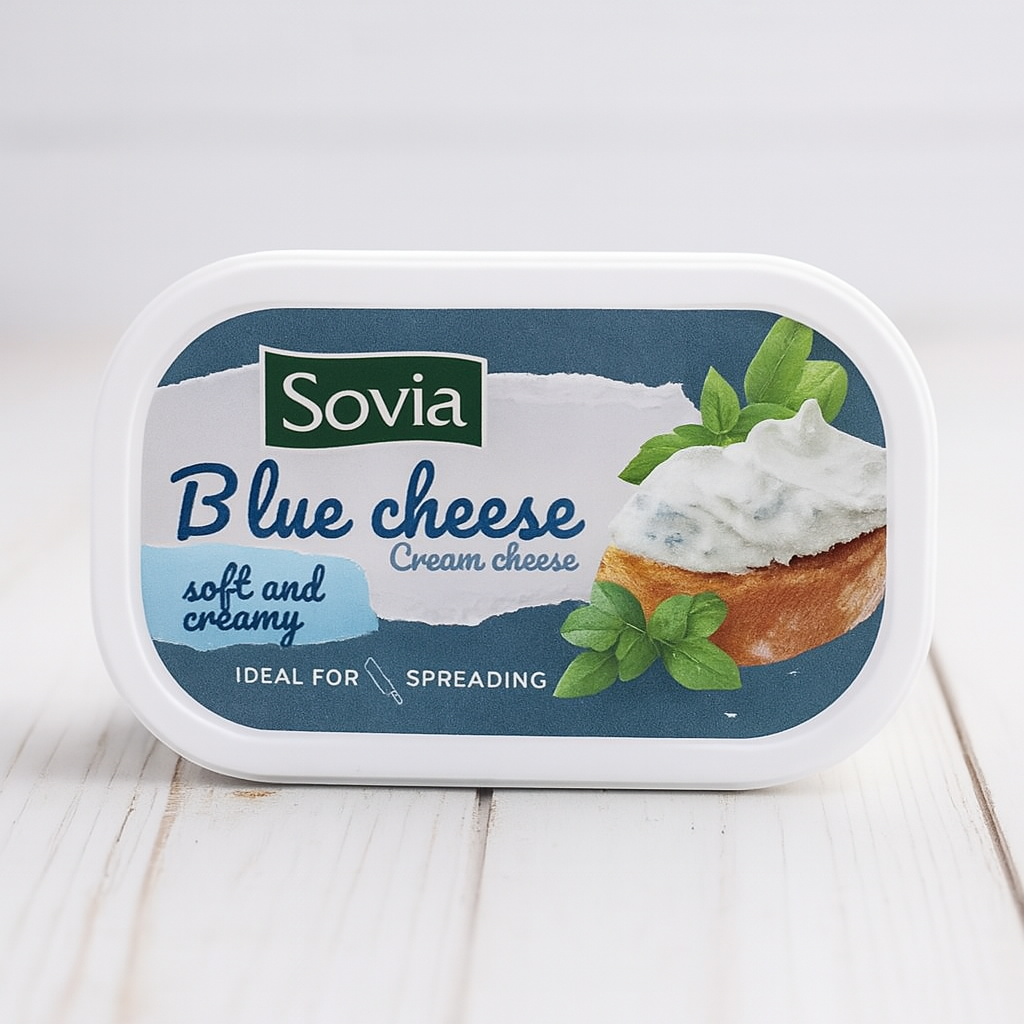 Крем-сир з блакитним сиром Sovia Blue Cheese 200г. Іспанія, фото 1