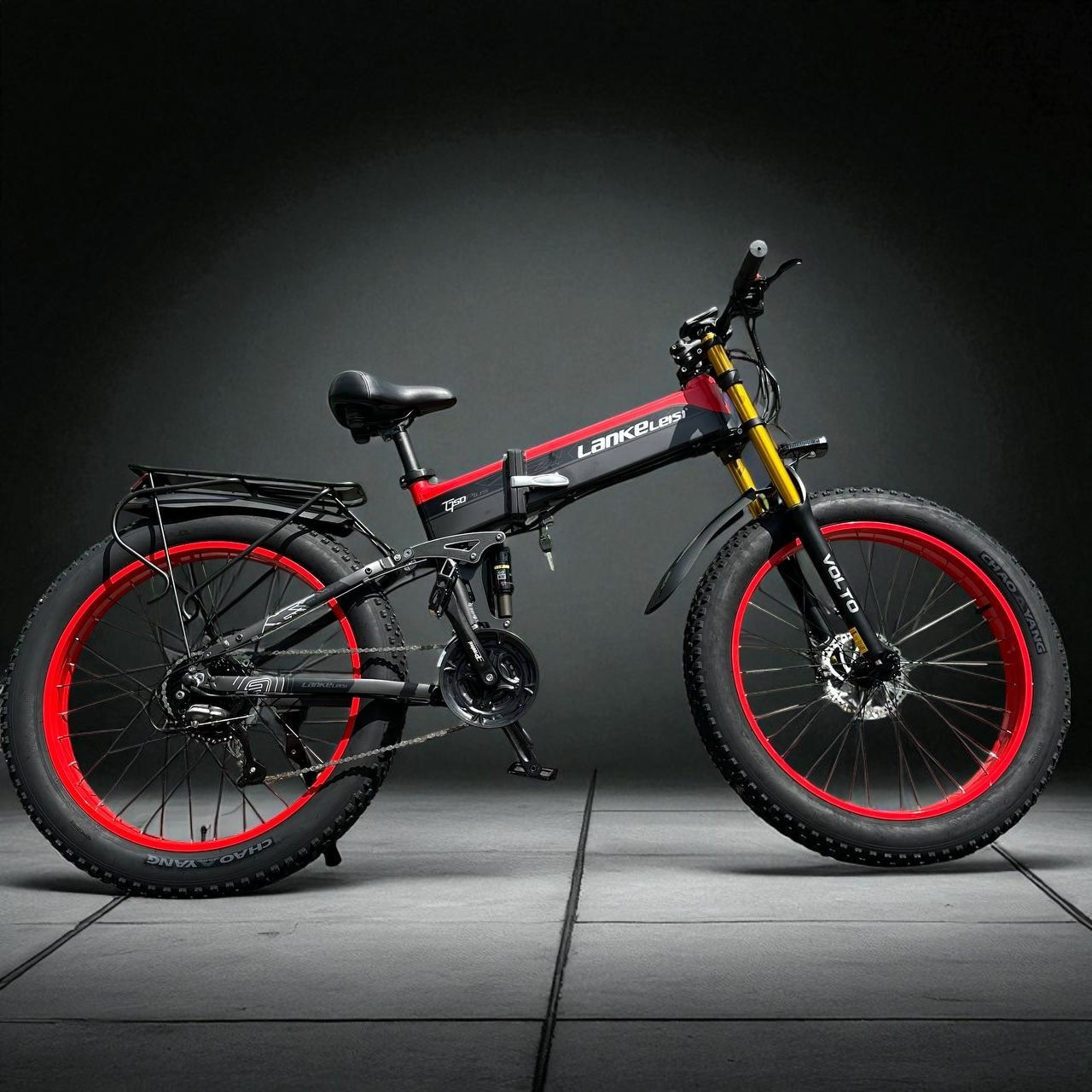 Електровелосипед VOLTO Lankeleisi XT750 Plus 1000W 17.5Ah Алюмінієвий Червоний, фото 1