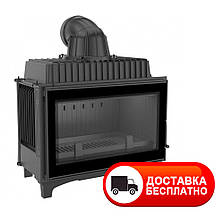 Камінна топка Kratki Franek 14 кВт з прямим склом чавунна