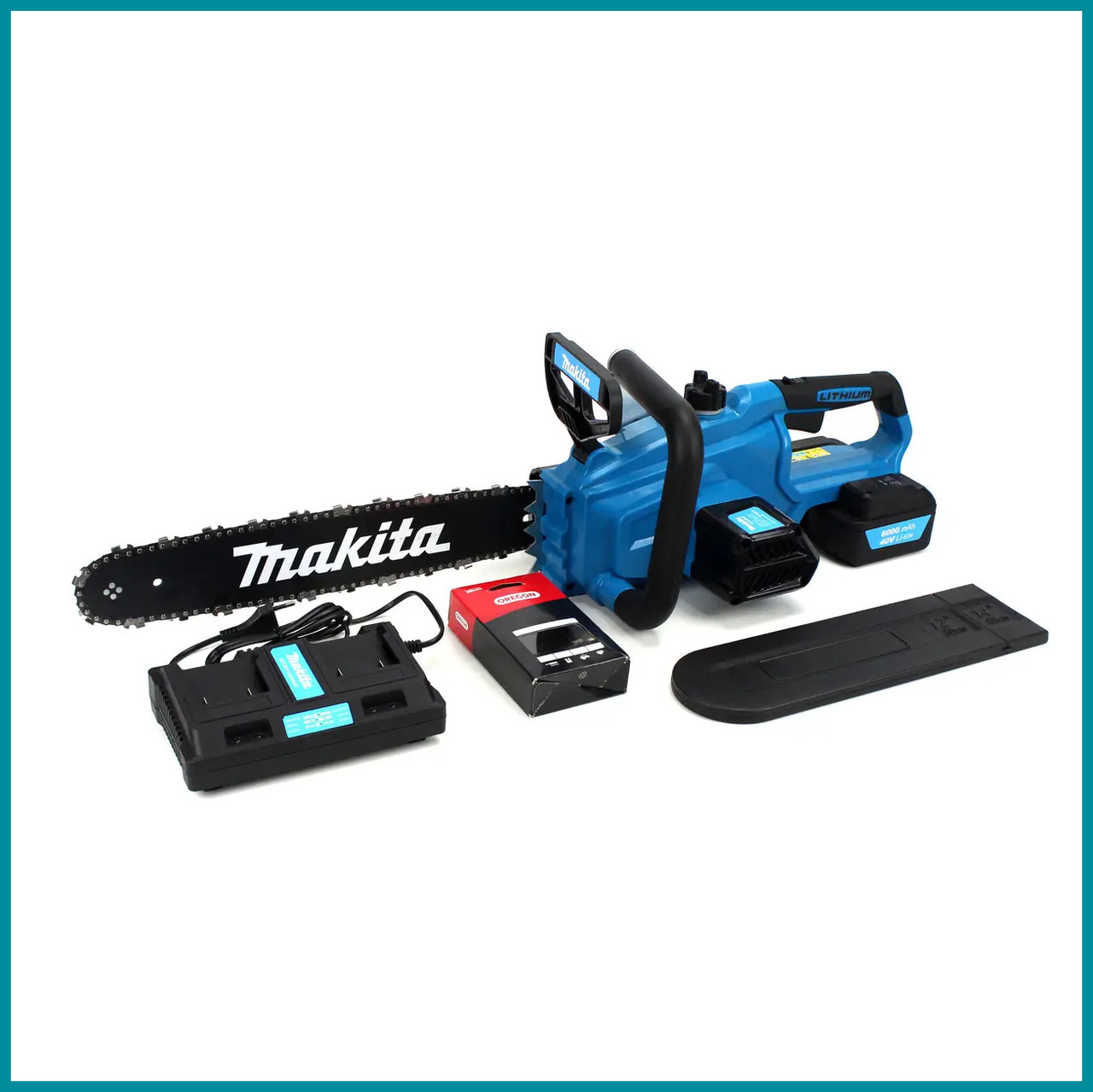 Акумуляторна ланцюгова пилка Makita DUC406Z (40V, 6Ah). АКБ пила з безключовою натяжкою ланцюга, фото 1