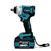 Безщітковий акумуляторний гайковерт DTW701Z (48V, 6AH) Потужний ударний гайковерт в кейсі, фото 2