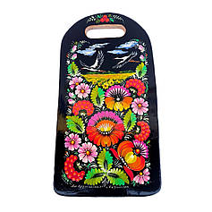 Дошка сувенірна Петриківський розпис "Лелеки в квітах" 29*15 см., гарний подарунок в подарочній коробкі