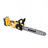 DeWalt 48 В — акумуляторна безщіткова ланцюгова пилка, шина 40 см, 2 АКБ 6Ah, XPT захист, фото 3