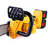 DeWalt 48 В — акумуляторна безщіткова ланцюгова пилка, шина 40 см, 2 АКБ 6Ah, XPT захист, фото 6
