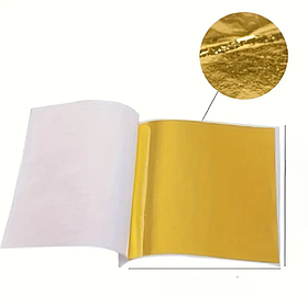 Золота поталь у листках 10 листків