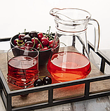 Глек 1300 мл скляний з кришкою 5042, фото 3