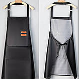 Професійний фартух  водовідштовхувальний для перукаря кухні посудомийки перукаря майстра м'ясника, фото 7