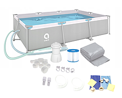 Великий каркасний басейн для дітей та відпочинку Avenli 300х65см 15в1 (2815)