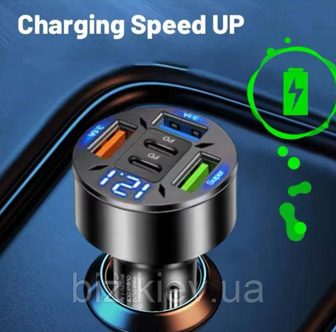 Потужний автомобільний зарядний пристрій 250W, фото 1