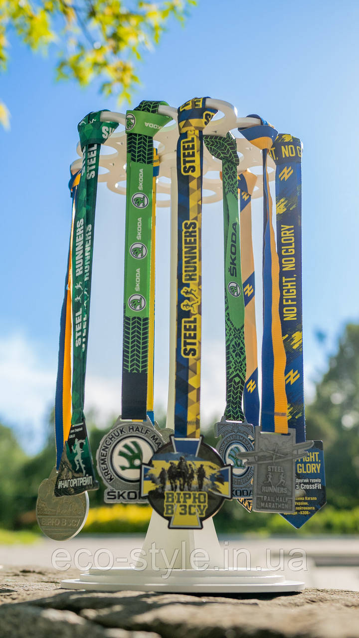 Медальниця настільна. Тримач для медалей. Холдер для медалей. Вішалка для медалей настільна, фото 1