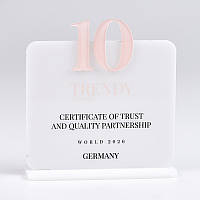 Персоналізована нагорода із акрилу 140х125х50 мм