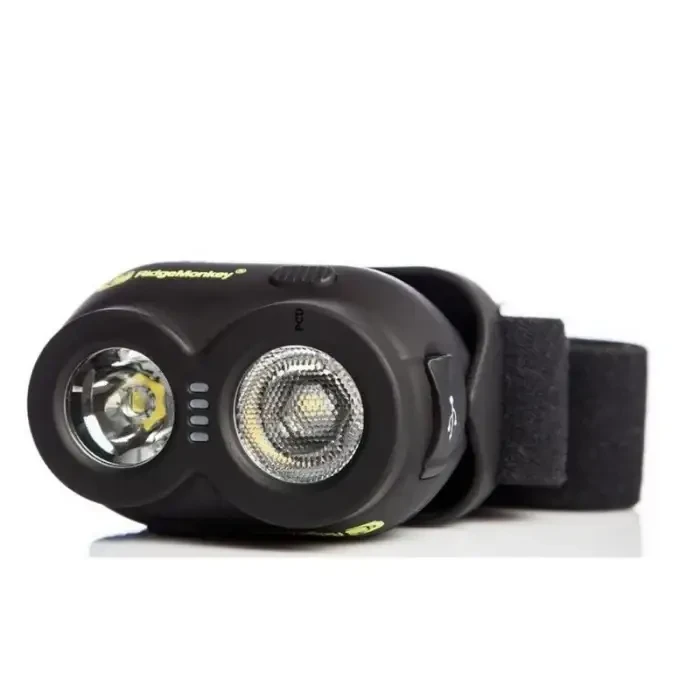 Ліхтарик налобний, ліхтарик Ridge Monkey на голову VRH150 Rechargeable Headtorch