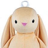 Рюкзак Зайчик Хагсі бежевий М'яка іграшка 31см (KD726) KidsQo, фото 4