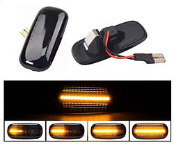 Повторювач повороту Audi A4 B5 1994-2001 Ауді А4 B5 до рестайлинг (2шт динамічні чорні ЛЕД)