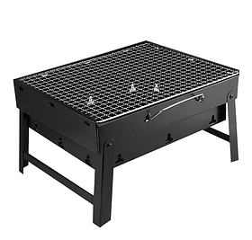Розкладний мангал RIAS Barbecue GP4276 з решіткою 43x30x22.5см Black (7_02688)