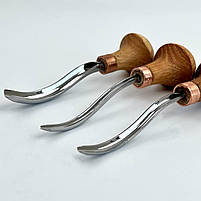 Штихель клюкарза півкругла 3 мм STRYI Profi для мікрорізьби, гравюри і линогравюри, фото 5