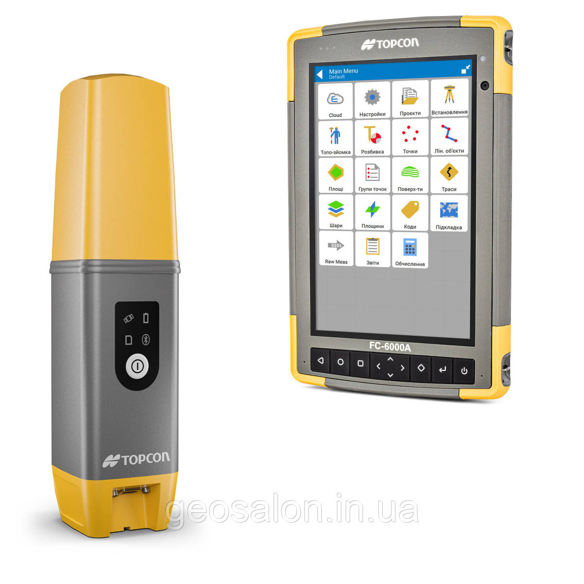 GNSS приймач TOPCON HiPer CR - Комплект RTK з контролером FC-6000A та TOPCON Field Mobile