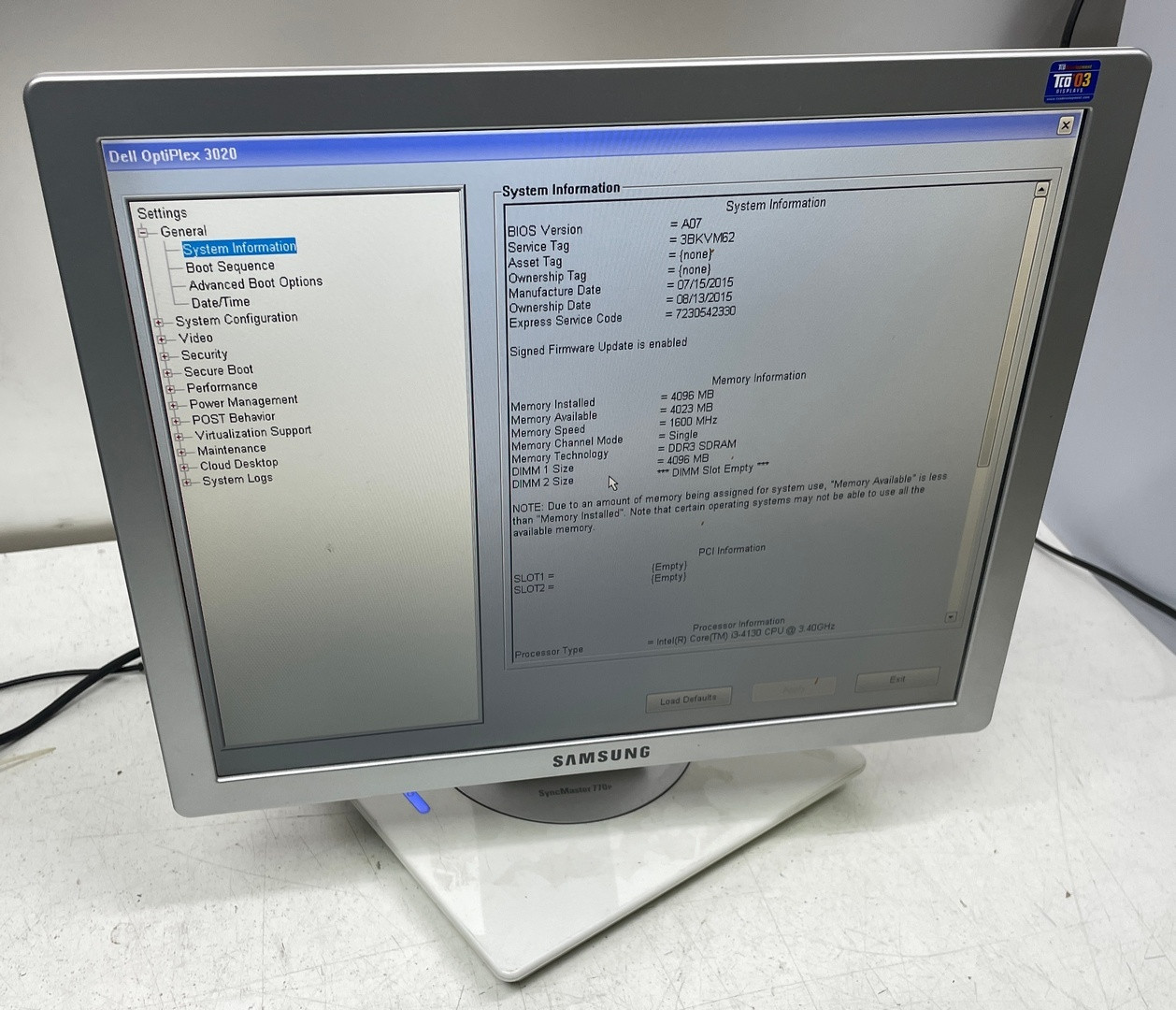 Монітор дизайнерський Samsung 770P, 17", 1280x1024 (3:4) під DVI