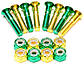 Болти для скейтборду SHAKE JUNT ALL Grn/Yel Phillips 7/8", фото 2