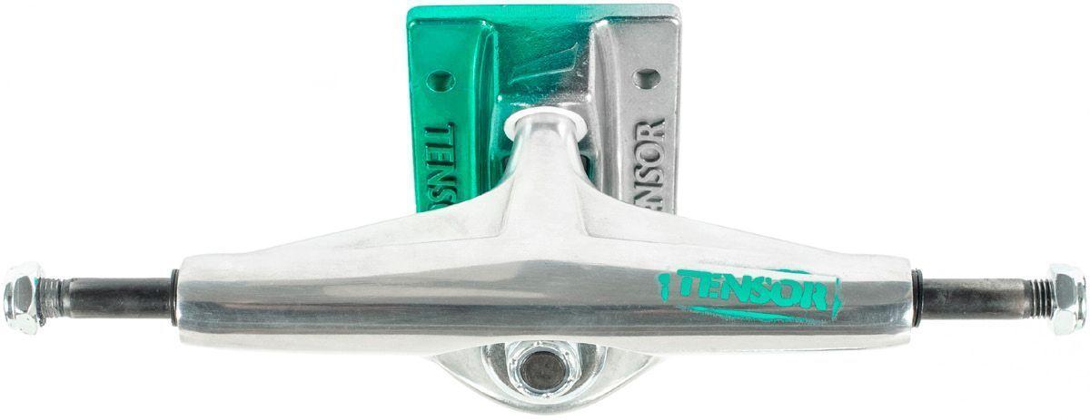 Підвіски для скейтборда TENSOR ALUM STENCIL MIRROR Raw/Green Fade 5.5