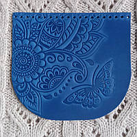 Клапан для сумки "Літо". Волошка