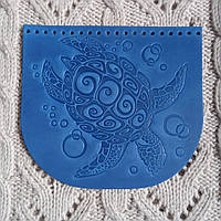 Клапан для сумки "Черепаха". Волошка