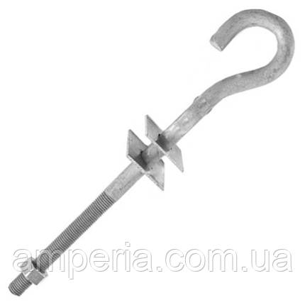 Гак прохідний ГП 20.2 240 мм NIGAS, фото 2