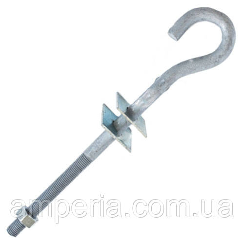 Гак прохідний ГП 20.2 240 мм NIGAS