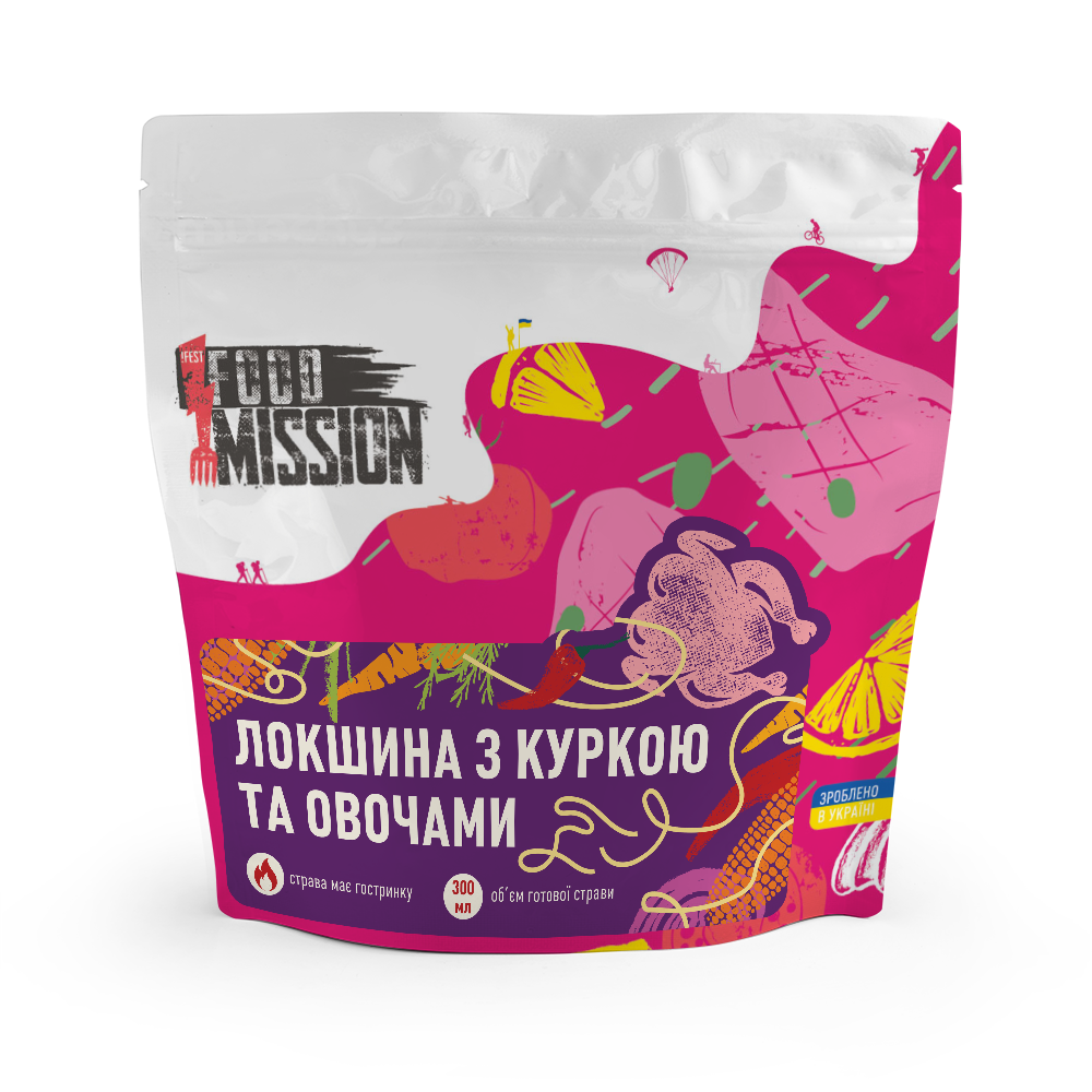 Food mission (Локшина з куркою та овочами)