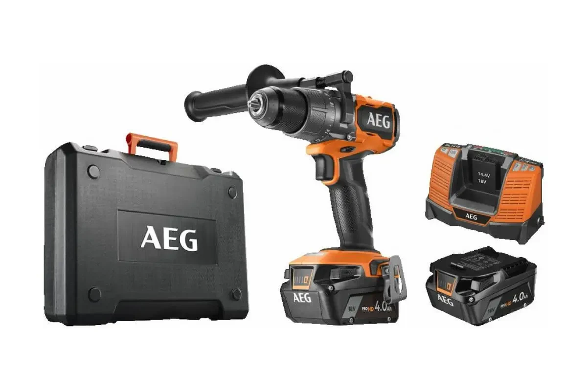 Безщітковий акумуляторний ударний дриль-шурупокрут AEG 18 В BSB18C3BL402C