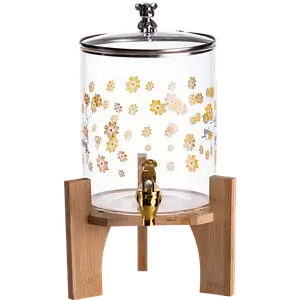 Лимонадниця з краном 3,6 л на бамбуковій підставці