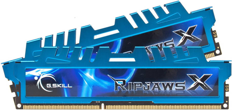 Оперативна пам'ять G.Skill 16GB (2x8GB) DDR3 2400MHz Ripjaws X Blue (F3-2400C11D-16GXM), фото 1