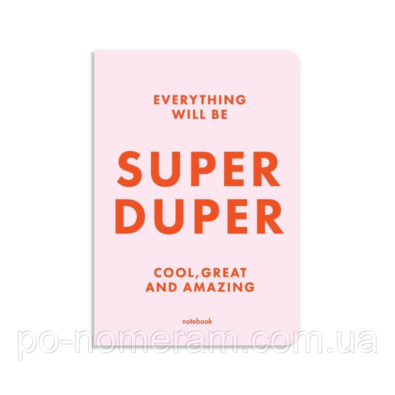 Блокнот SUPER DUPER рожевий, фото 1