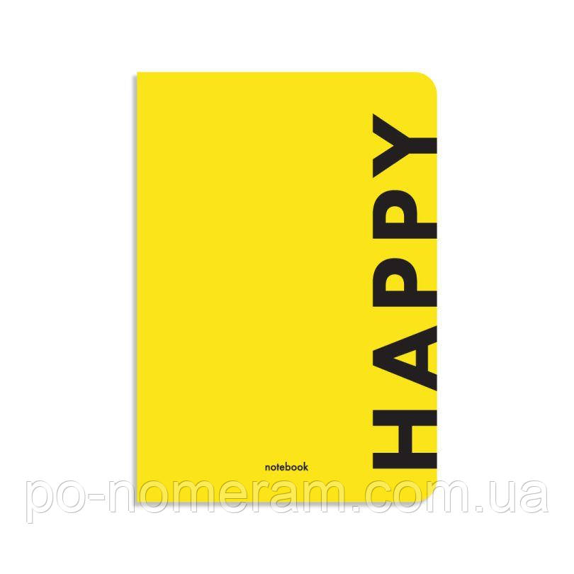 Блокнот Happy жовтий, фото 1