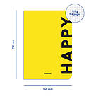 Блокнот Happy жовтий, фото 2