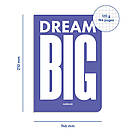 Блокнот Dream BIG фіолетовий, фото 2