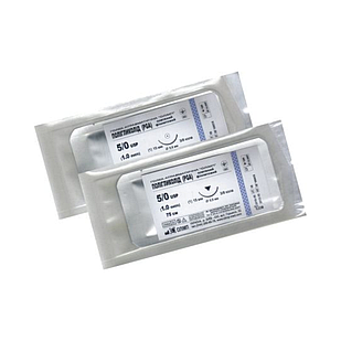 Шовний матеріал (пга розсмоктується) 4/0 кол. ОЛІМП