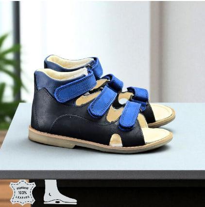 Дитячі шкіряні ортопедичні сандалії на хлопчика з супінатором 31 розмір, фото 1