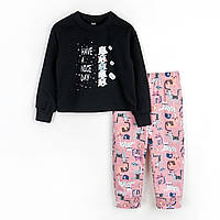 Піжама для дівчаток з начосом із принтом котиків Kittens