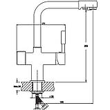 Змішувач для кухні Haiba HANS 021, фото 2