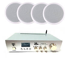 Комплект з 4х стельових колонок CELL 610 та підсилювача PAMP-60-BT 4all Audio SET 4xCELL 610 1xPAMP-60-BT