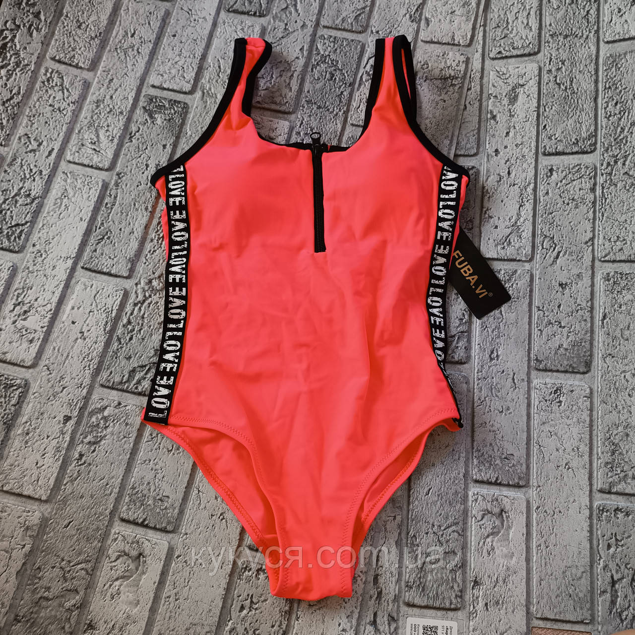 Закритий купальник для дівчинки підлітка "Diamante Star", фото 1