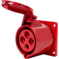 Розетка силова врізна Tarel 3P+PE, 400 В, 32 А, IP44