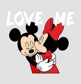 Термотрансфер / термоаплікація Міккі та Мінні Маус 140 х 125 мм