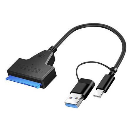 Перехідник USB 3.0/USB-C - SATA 2.5 для жорсткого диска HDD SSD до 5Гбіт/с, фото 1