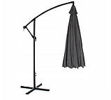 Садова парасоля, 3 метри з вентиляцією і ручкою, захист від сонця, терасна для саду сіра, фото 3