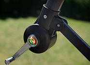 Садова парасоля з нахилом і вентиляцією, Just Garden Casablanca 3 м , зелена, велика, фото 6